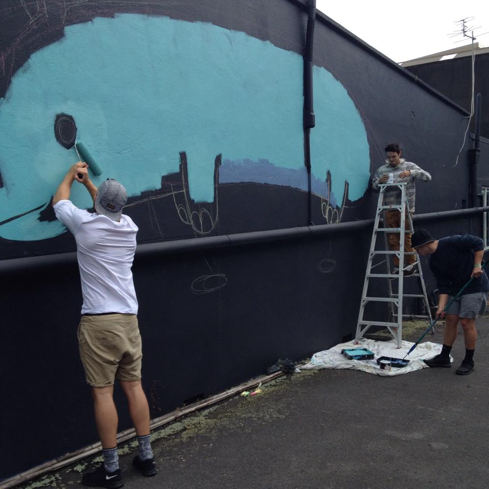 Mixed media street art